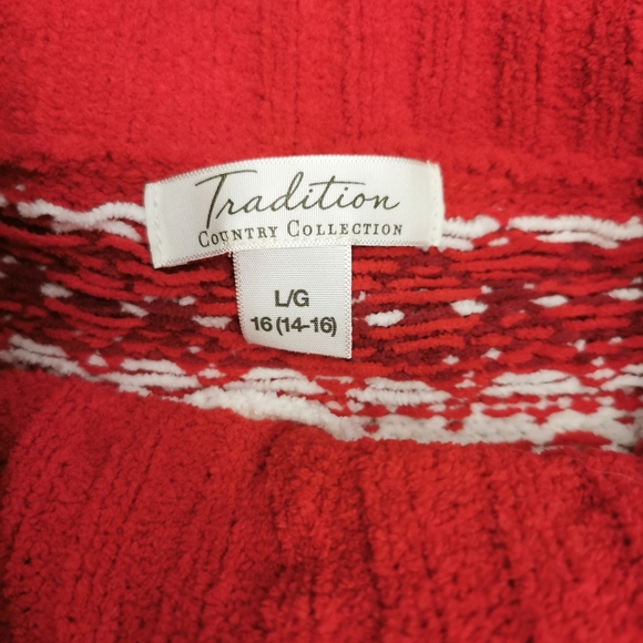 Tradition Country Collection Snowflake Sweater L - Picture 3 of 9
